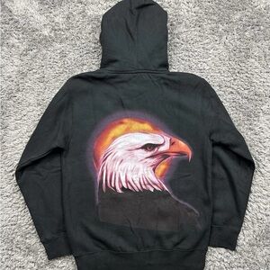 Travis Scott Black Hoodie with Eagle Design